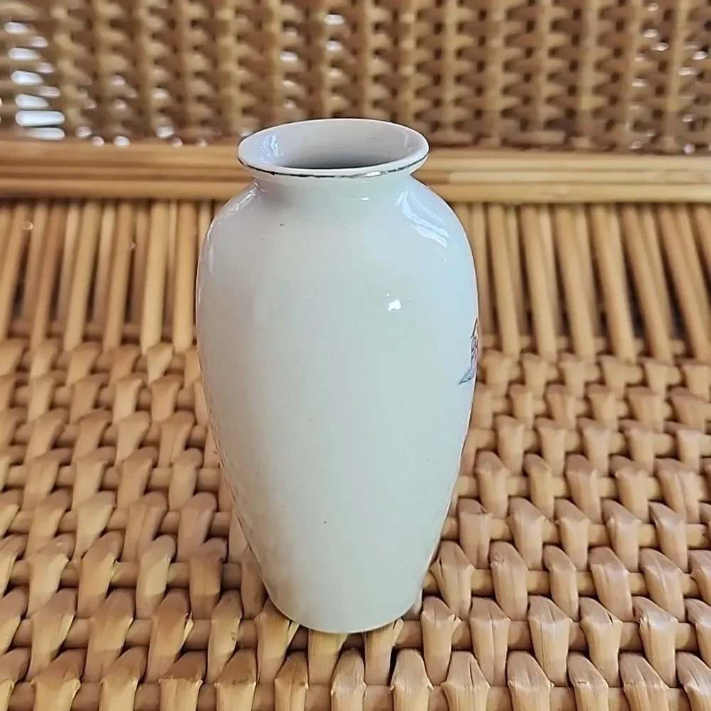 Vintage Mini Bud Vase Florals Birds